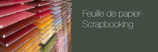 Feuille de Papier - scrapbooking