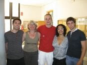 Fran, Rafa, Janet, Fernando y Yo, los seleccionados.