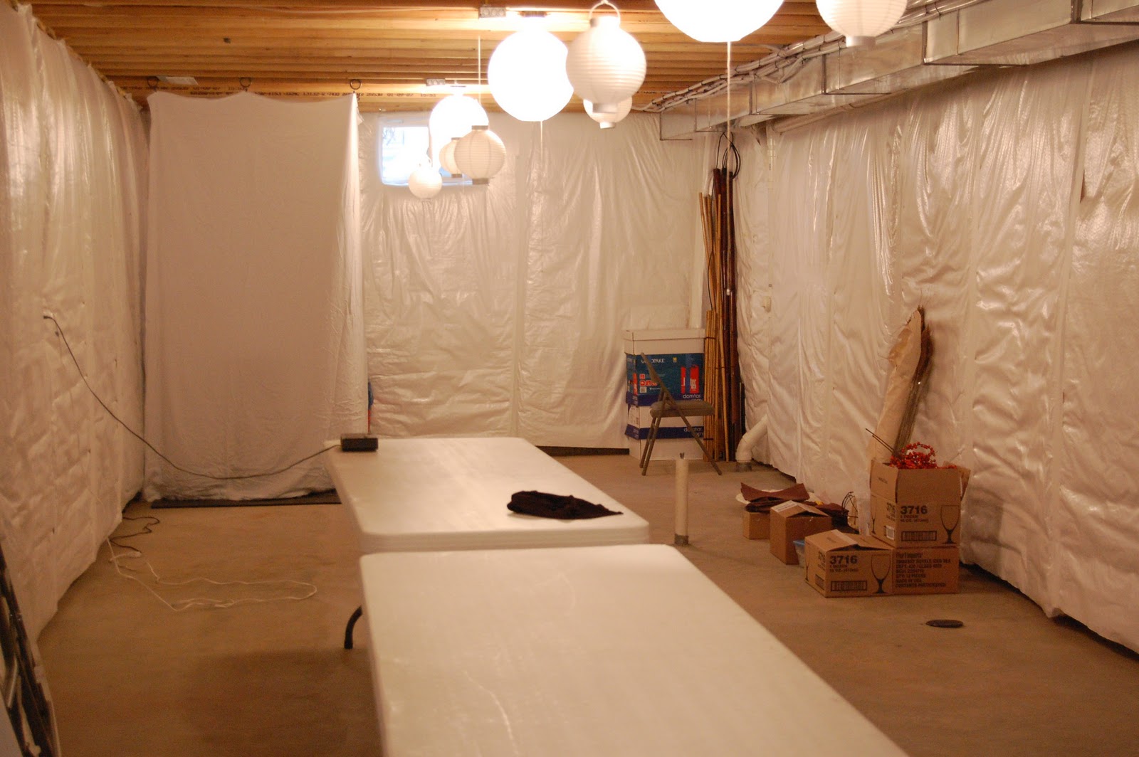 On the V Side: A Thanksgiving (yep, Thanksgiving!) Before & After I took a king-sized white sheet and created a