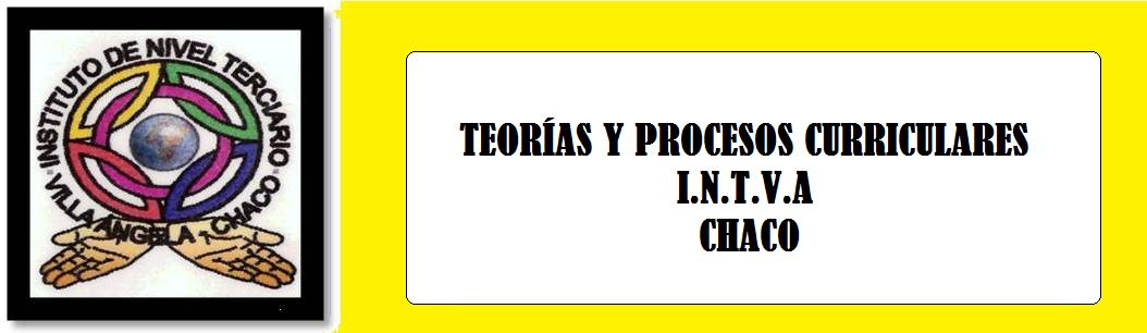 TEORÍAS Y PROCESOS CURRICULARES