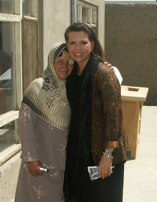 Di with teacher at women's center 2007