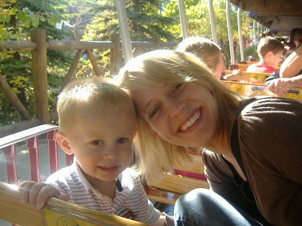 Mom and Jared on the train