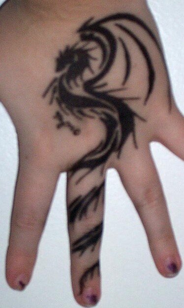 Dragon Tattoo Tribal Star with Wings Tattoo Pictures Dragon Wing Tattoos