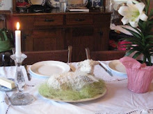 My beautiful lamb cake from my 100 year old Griswold lamb cake mold