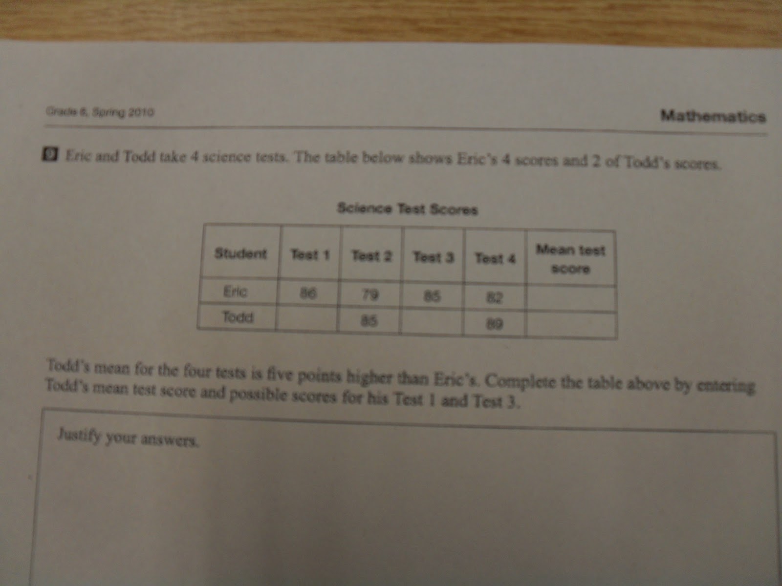 worksheet Eqao Grade 3 Worksheets demonstration classroom sharing three part lesson mean grade 6 eqao spring 2010 9