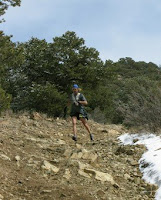 Kirk on a dicey downhill (Photo by CCRC)