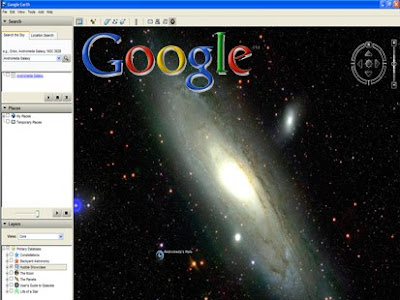 Screenshot of Google Sky Screenshot of Google Sky