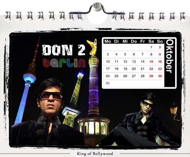 Shahrukh Khan Calender 2011-October
