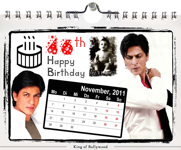 Shahrukh Khan Calender 2011-November