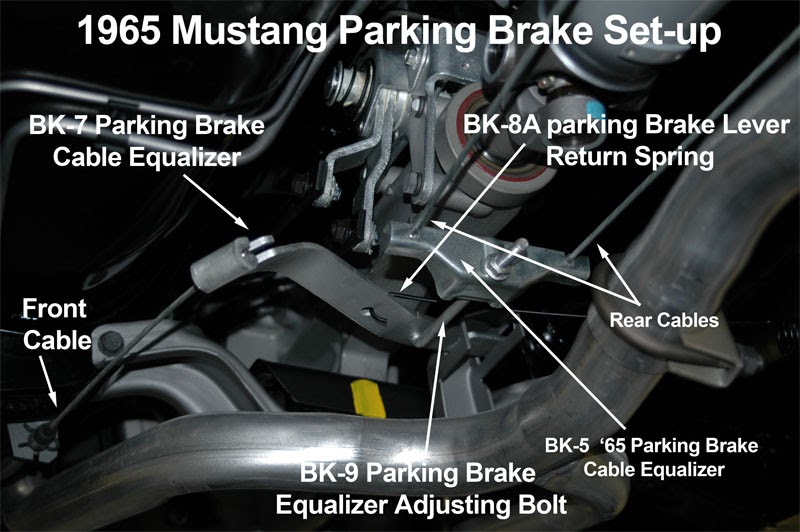 1966 Mustang Parking Brake Hardware Kit Equilizer Spring Adjusting Bolt set NEW