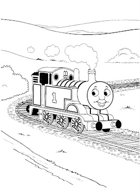 Train Thomas the tank engine Friends free online games and toys for kids: Paint Tank Thomas Colouring Pages For Kids Print And Colour