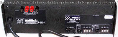 vs crest audio power amplifier back panel pa system
