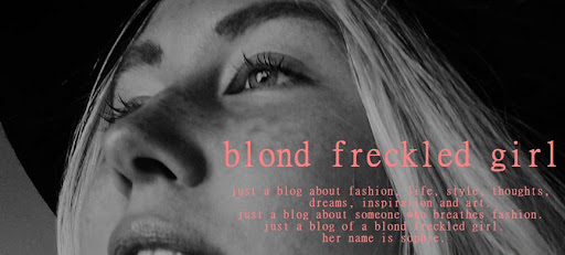 blond freckled girl