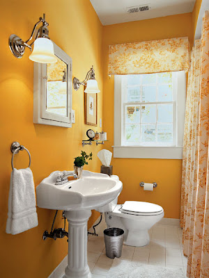 حمامات ذات الوان رائعة Yellow+bath+-Retro