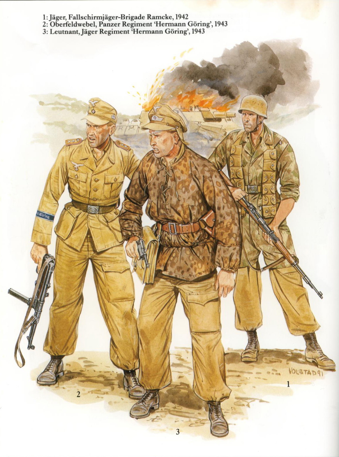 Réflexion Luft AK chez les Lufteaux Afrikakorps+1941-1943+e