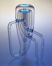 Trio of Klein bottles in London Science Museum by Alan Bennett