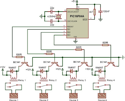 PIC Controlled Relay Driver | Electronic Projects