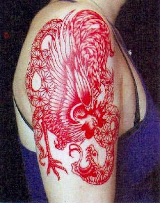 japan tattoo Treasure Red & Blue