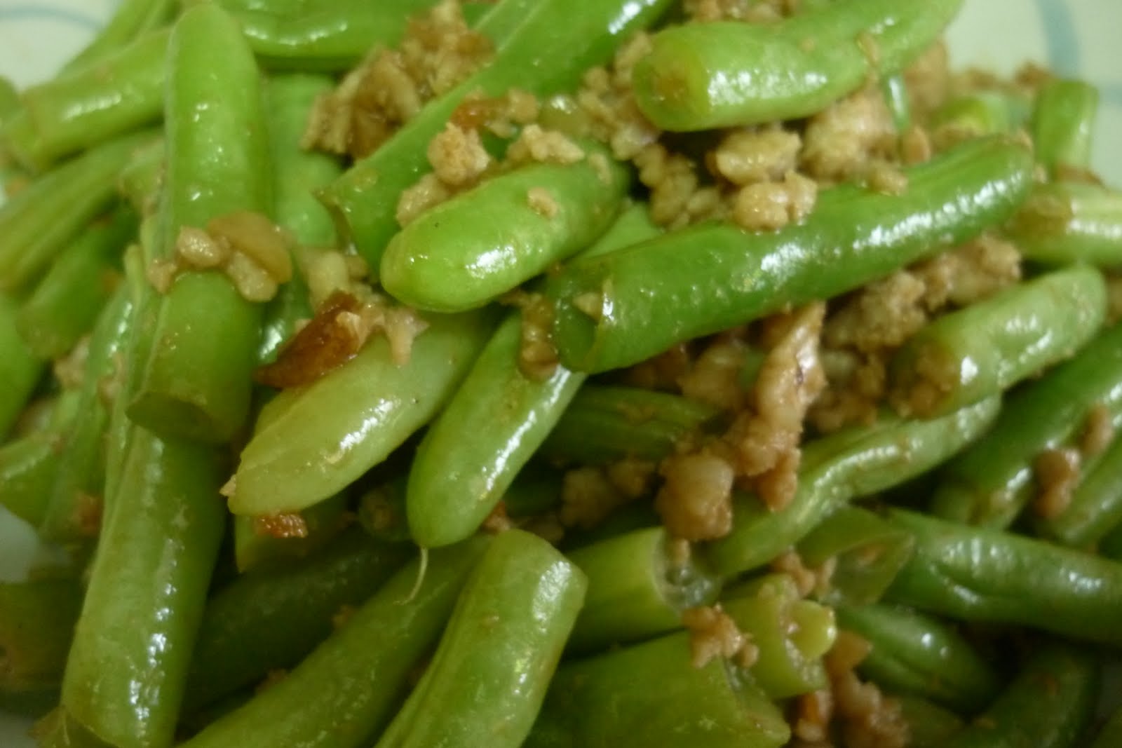 kitchen flavours French Beans with Minced Meat and Salted Fish