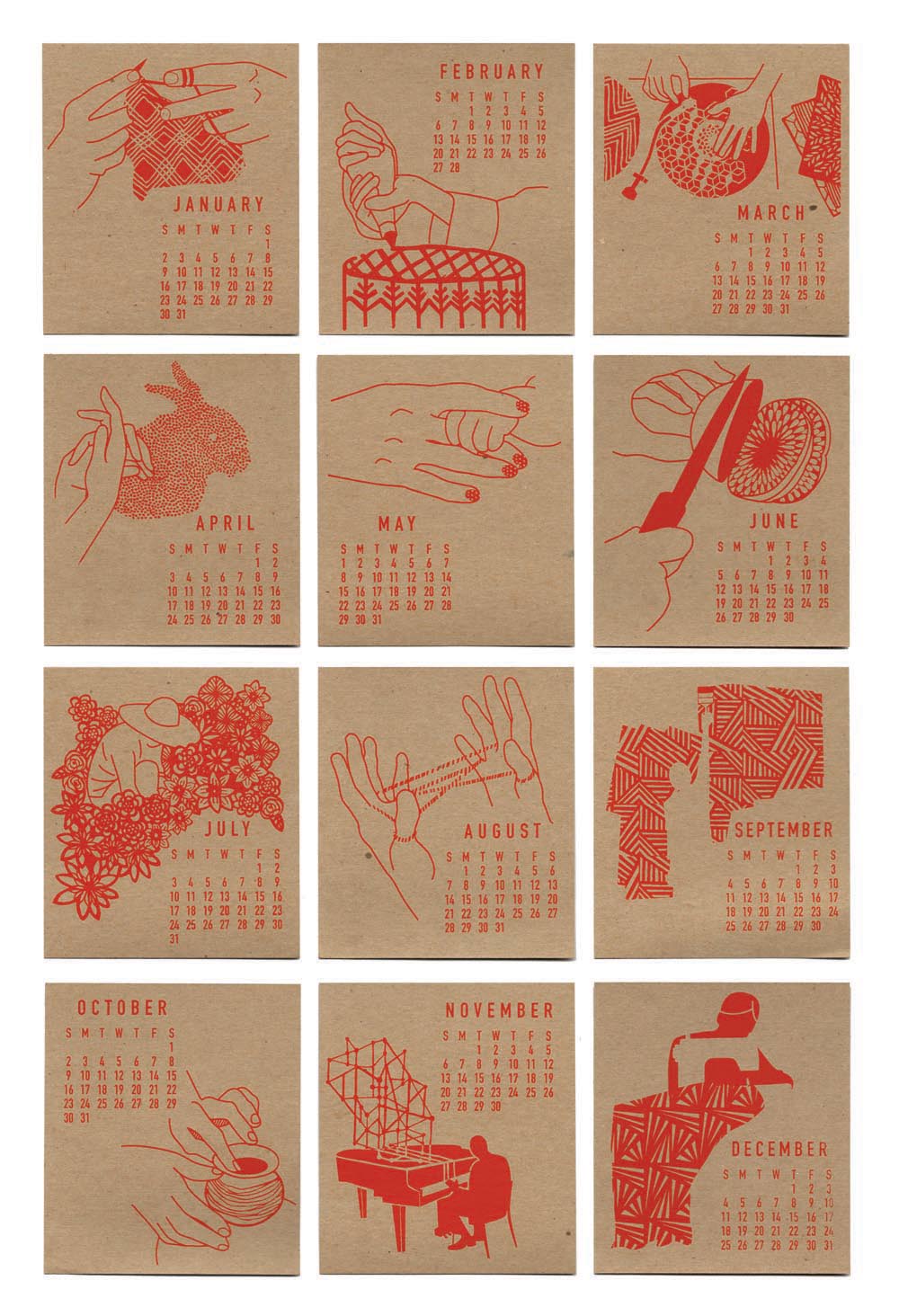 to make this calendar.