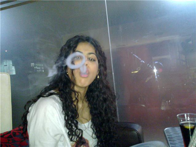 Annie Khalid Smoking