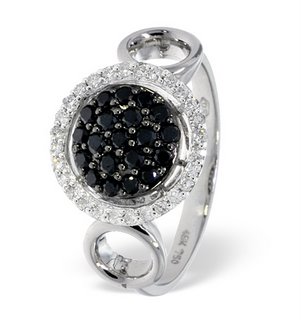 black diamond ring.