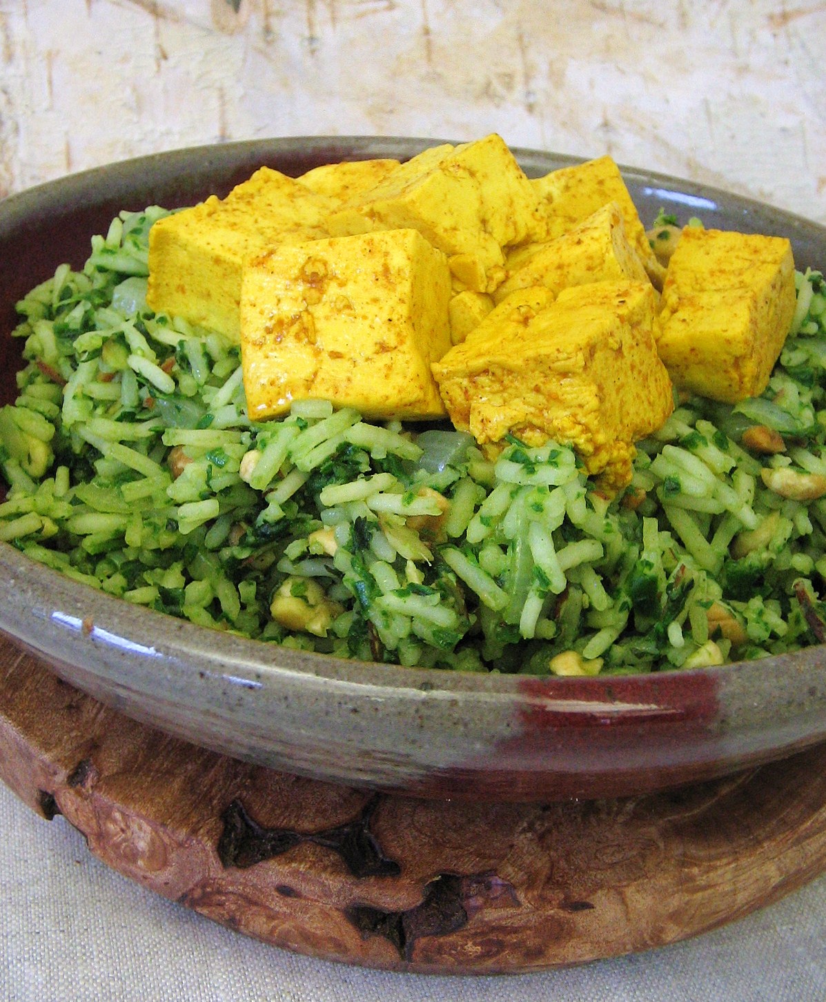 Arctic Garden Studio Yellow Tofu with Green Rice