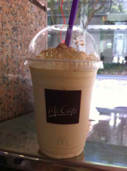 Don't Mess With Me McCafe's Vanilla/Chocolate Milk Shake with whipped