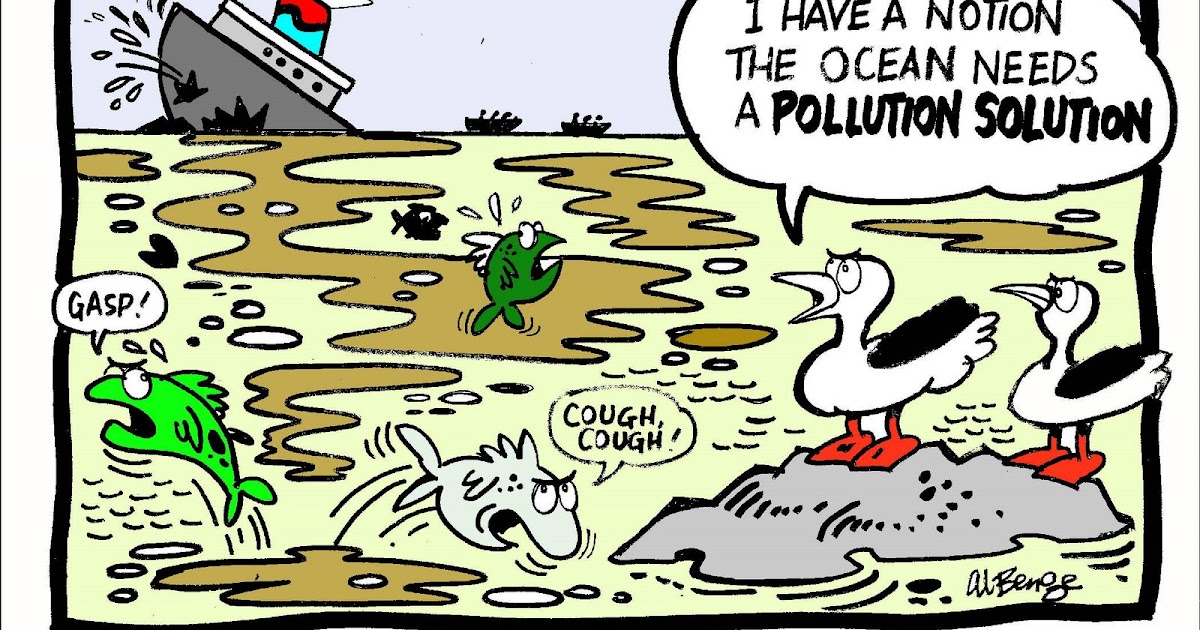 world cartOOnists' Day 3rd July (2009) Oil pollution cartoon