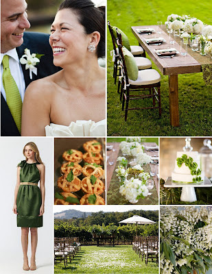  green shades forest and yellowgreen with a touch of ivory and brown 