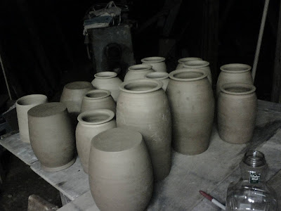 pottery jars