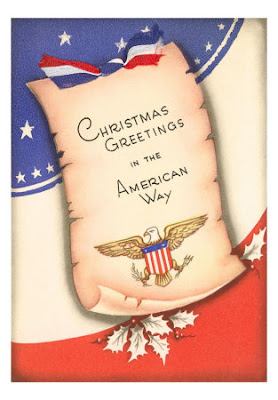 Christmas greetings in American way nice snap