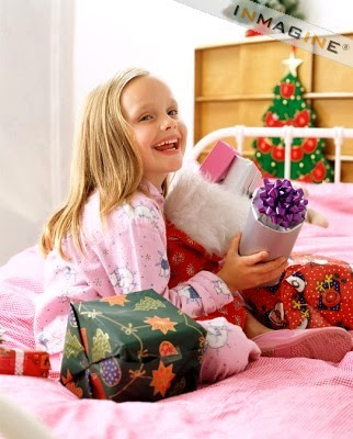 Cute girl with cute gifts hot image