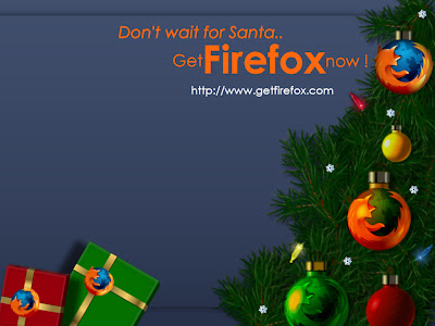 Christmas logo in Firefox hot pic