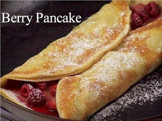 Shrove tuesday special Perfect berry pancakes hot image