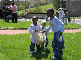 Children and kids finding eggs with their parents on Easter egg hunt event day in park sexy pic