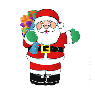 Santa Cluas clip art with Christmas gifts free religious Christian cliparts gallery download