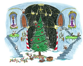 Christmas tree decoration at outdoor drawing art image free Christmas Christian downloads