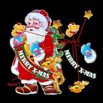 Merry x-mas drawing art of Santa coming with gifts hd(hq) Christian Christmas wallpaper free download