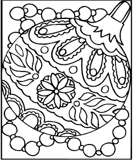 Christmas holiday coloring page of Christmas bauble ornament for children to sketch download free Christmas Christian coloring pages and Christmas gifts coloring sheets