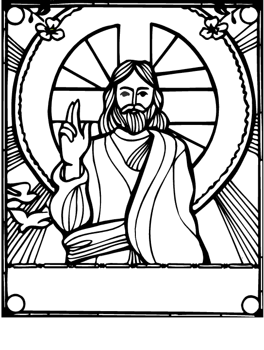 Coloring pages of Jesus Christ Nativity,Miracles,and Second coming pictures