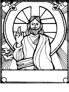 Kids printable coloring page of Jesus Christ blessing hd(hq) wallpaper download free Christian desktop background images
