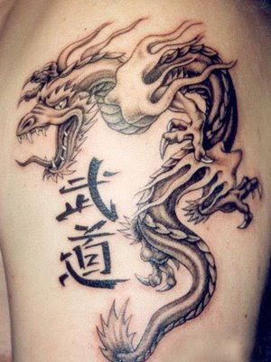 Back Tattoo Stencils. Dragon Tattoo Stencils Picture