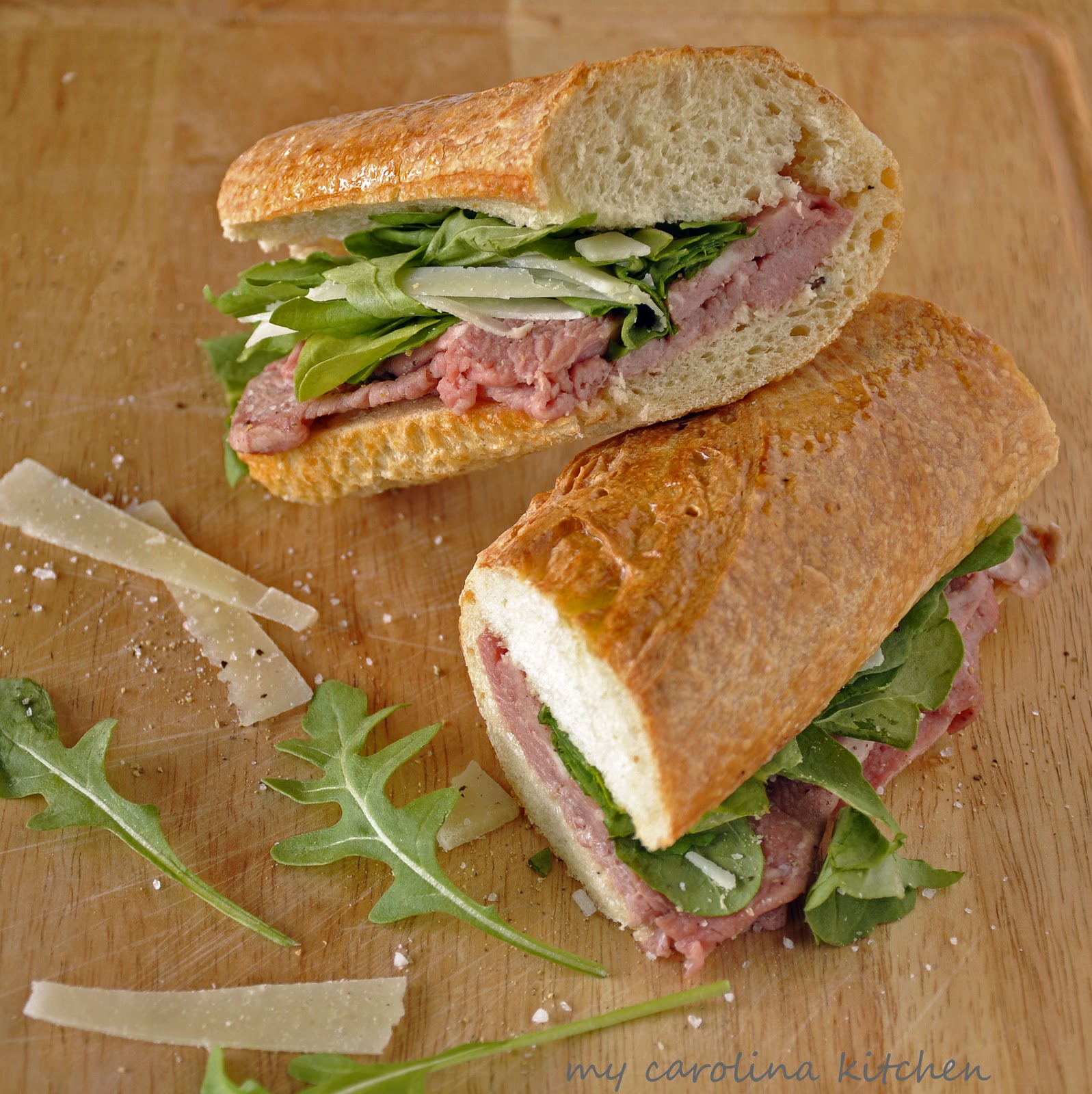 My Carolina Kitchen Prime rib sandwich with truffle butter à la