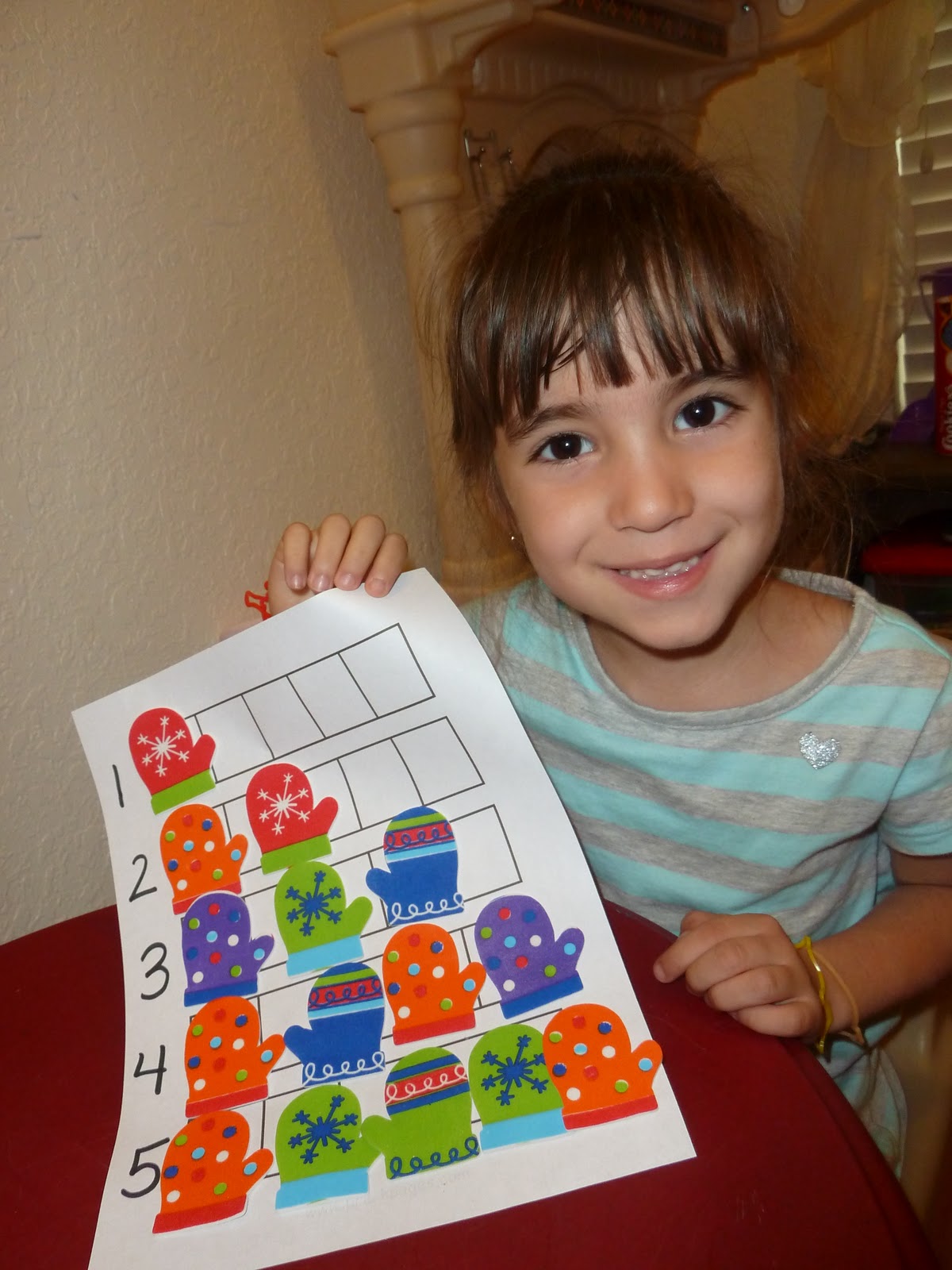 Mom to 2 Posh Lil Divas January Winter Theme M is for Mitten Marble