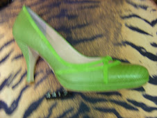 Zapato Tiffany de piton verde