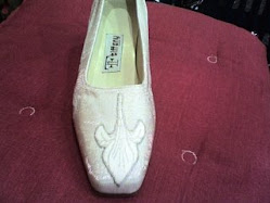 Replica del zapato de la Infanta Cristina el día de su boda