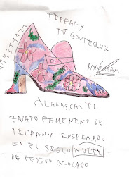 Zapato Tiffany para hacer de encargo.