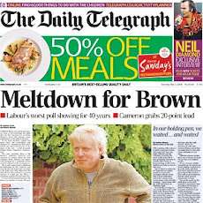 Boris Johnson's long time employer the Daily Telegraph 3 May 2008
