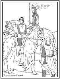 Saint Joan of Arc Coloring Page